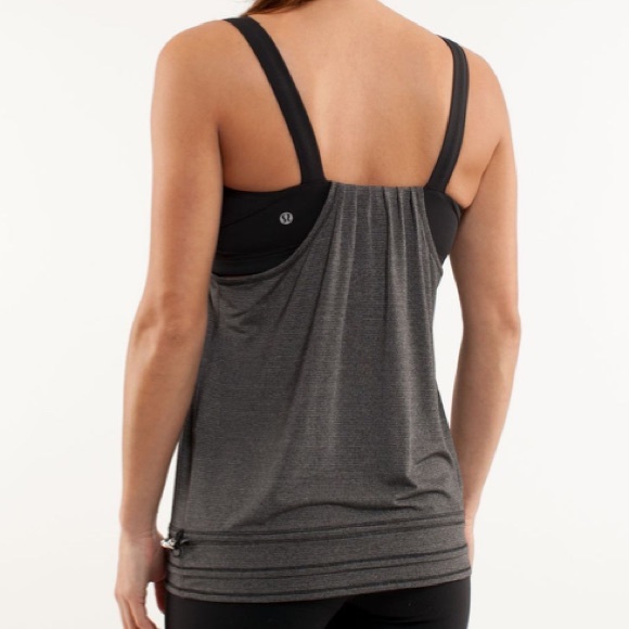 Size 8 Lululemon Black Run: Back on Track Tank - Picture 6 of 6